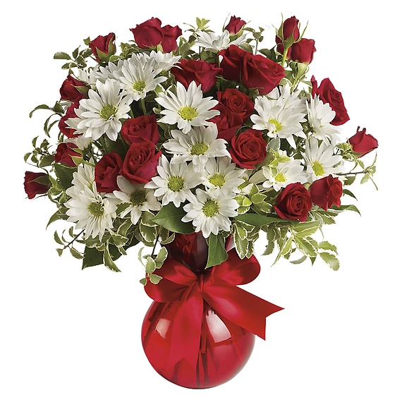 Red, White And You Bouquet